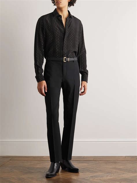 pantalon yves saint laurent homme|ysl Saint Laurent trousers.